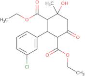 1,3-Diethyl 2-(3-chlorophenyl)-4-hydroxy-4-methyl-6-oxocyclohexane-1,3-dicarboxylate