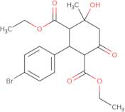 1,3-Diethyl 2-(4-bromophenyl)-4-hydroxy-4-methyl-6-oxocyclohexane-1,3-dicarboxylate