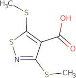Bis(methylsulfanyl)-1,2-thiazole-4-carboxylic acid