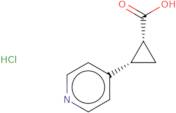 rac-(1R,2S)-2-(Pyridin-4-yl)cyclopropane-1-carboxylic acid hydrochloride