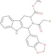(1R,3S)-1-(1,3-Benzodioxol-5-yl)-2-(2-chloroacetyl)-2,3,4,9-tetrahydro-1H-pyrido[3,4-b]indole-3-carboxylic acid methyl ester
