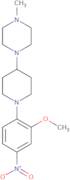 1-(1-(2-Methoxy-4-nitrophenyl)piperidin-4-yl)-4-methylpiperazine