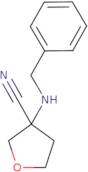 3-(benzylamino)oxolane-3-carbonitrile