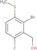 (2-Bromo-6-fluoro-3-methylsulfanylphenyl)methanol