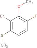 3-Bromo-1-fluoro-2-methoxy-4-methylsulfanylbenzene