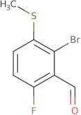 2-Bromo-6-fluoro-3-methylsulfanylbenzaldehyde