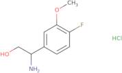 (R)-2-Amino-2-(4-fluoro-3-methoxyphenyl)ethan-1-ol hydrochloride