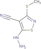 5-Hydrazino-3-(methylthio)isothiazole-4-carbonitrile