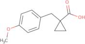 1-[(4-Methoxyphenyl)methyl]cyclopropane-1-carboxylic acid