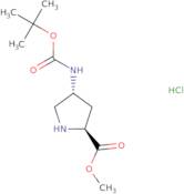 (2R,4S)-Methyl 4-((tert-butoxycarbonyl)amino)pyrrolidine-2-carboxylate hydrochloride ee