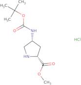 (2R,4R)-methyl 4-((tert-butoxycarbonyl)amino)pyrrolidine-2-carboxylate hydrochloride