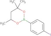 2-(4-Iodophenyl)-4,4,6-trimethyl-1,3,2-dioxaborinane