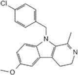 9-(4-Chlorobenzyl)-6- methoxy-1-methyl-4,9-dihydro-3H-pyrido[3,4-b]indol