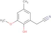 2-(2-Hydroxy-3-methoxy-5-methylphenyl)acetonitrile