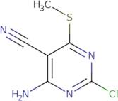 4-Amino-2-chloro-6-(methylthio)pyrimidine-5-carbonitrile