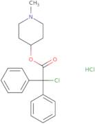 1-Methylpiperidin-4-yl 2-chloro-2,2-diphenylacetate hydrochloride