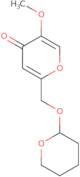 5-methoxy-2-tetrahydro-2H-pyran-2-yl)oxy)methyl)-4H-pyran-4-one