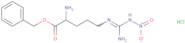 Benzyl (2S)-2-amino-5-[[amino(nitramido)methylidene]amino]pentanoate hydrochloride