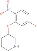 3-(5-Fluoro-2-nitrophenoxy)piperidine