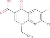 7-Chloro-1-ethyl-6-fluoro-4-oxo-1,4-dihydro-1,8-naphthyridine-3-carboxylic acid