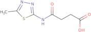 3-[(5-Methyl-1,3,4-thiadiazol-2-yl)carbamoyl]propanoic acid