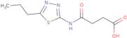 3-[(5-Propyl-1,3,4-thiadiazol-2-yl)carbamoyl]propanoic acid