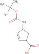 (1S,4S)-4-[[(1,1-Dimethylethoxy)carbonyl]amino]-2-cyclopentene-1-carboxylic acid