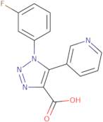 1-(3-Fluorophenyl)-5-pyridin-3-yl-1H-1,2,3-triazole-4-carboxylic acid