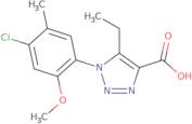 1-(4-Chloro-2-methoxy-5-methylphenyl)-5-ethyl-1H-1,2,3-triazole-4-carboxylic acid