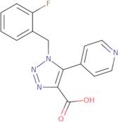 1-(2-Fluorobenzyl)-5-pyridin-4-yl-1H-1,2,3-triazole-4-carboxylic acid