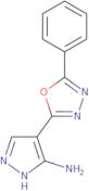 4-(5-Phenyl-[1,3,4]oxadiazol-2-yl)-1H-pyrazol-3-ylamine