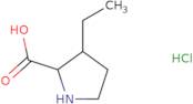 3-Ethylpyrrolidine-2-carboxylic acid hydrochloride