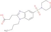 3-[1-Butyl-5-(morpholine-4-sulfonyl)-1H-1,3-benzodiazol-2-yl]propanoic acid