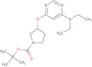 (R)-3-(6-Diethylamino-pyrimidin-4-yloxy)-pyrrolidine-1-carboxylic acid tert-butyl ester