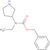 Ethyl-(S)-pyrrolidin-3-yl-carbamic acid benzyl ester