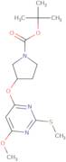 (R)-3-(6-Methoxy-2-methylsulfanyl-pyrimidin-4-yloxy)-pyrrolidine-1-carboxylic acid tert-butyl ester