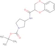 (R)-3-[(2,3-Dihydro-benzo[1,4]dioxine-2-carbonyl)-amino]-pyrrolidine-1-carboxylic acid tert-butyl …