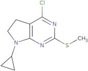 4-Chloro-7-cyclopropyl-(2-methylthio)-6,7-dihydro5H-pyrrolo[2,3-d]pyrimidine