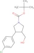 rac-tert-Butyl (3R,4S)-3-(4-chlorophenyl)-4-(hydroxymethyl)pyrrolidine-1-carboxylate