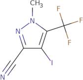 4-Iodo-1-methyl-5-(trifluoromethyl)-1H-pyrazole-3-carbonitrile