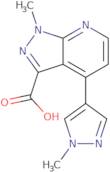 1-Methyl-4-(1-methyl-1H-pyrazol-4-yl)-1H-pyrazolo[3,4-b]pyridine-3-carboxylic acid