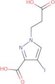 1-(2-Carboxyethyl)-4-iodo-1H-pyrazole-3-carboxylic acid