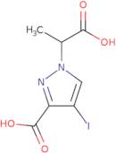 1-(1-Carboxyethyl)-4-iodo-1H-pyrazole-3-carboxylic acid