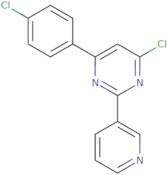 4-Chloro-6-(4-chlorophenyl)-2-(3-pyridyl)pyrimidine