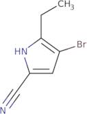 4-Bromo-5-ethyl-1H-pyrrole-2-carbonitrile