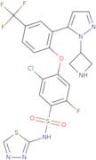 4-[2-[1-(3-azetidinyl)-1h-pyrazol-5-yl]-4-(trifluoromethyl)phenoxy]-5-chloro-2-fluoro-n-1,3,4-thiadiazol-2-yl benzenesulfonamide
