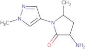 3-Amino-5-methyl-1-(1-methyl-1H-pyrazol-4-yl)pyrrolidin-2-one