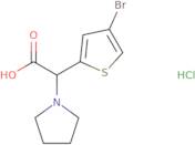 2-(4-Bromothiophen-2-yl)-2-(pyrrolidin-1-yl)acetic acid hydrochloride