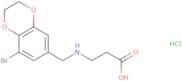 3-{[(8-Bromo-2,3-dihydro-1,4-benzodioxin-6-yl)methyl]amino}propanoic acid hydrochloride