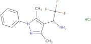 1-(3,5-Dimethyl-1-phenyl-1H-pyrazol-4-yl)-2,2,2-trifluoroethan-1-amine hydrochloride